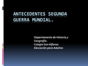 NM2 HISTORIA PPT Antecedentes Segunda guerra mundial 6 | Colegio San  Alfonso Vespertina